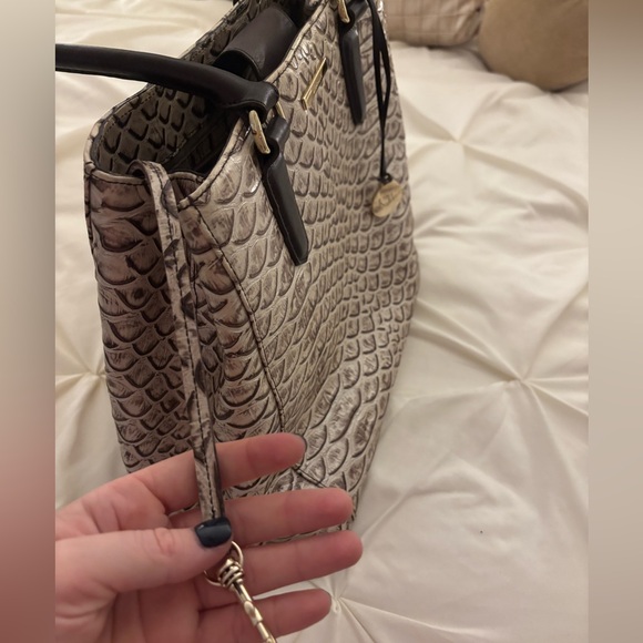 Gently used Brahmin Joan tote in pearl dogwood color, tag attached - Picture 8 of 16